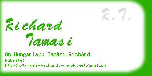 richard tamasi business card